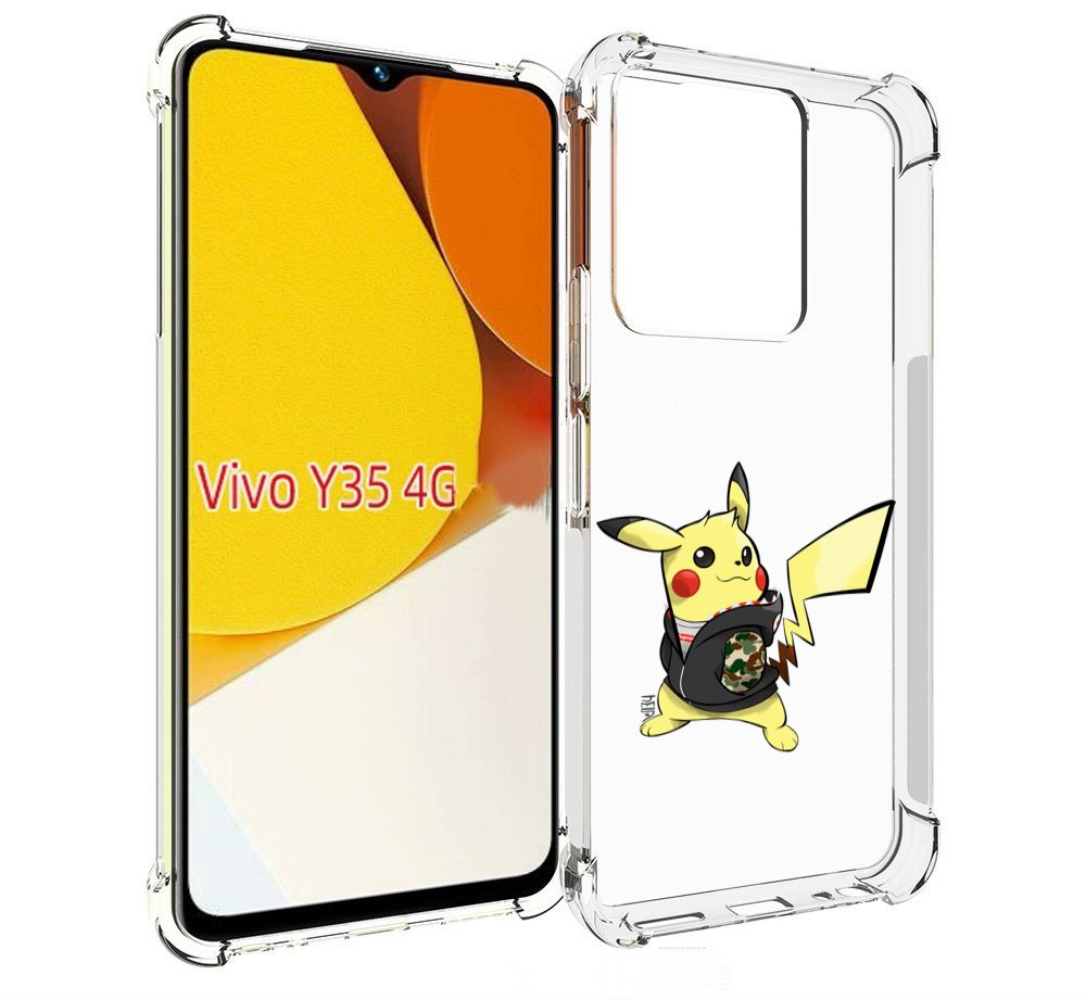 

Чехол MyPads пикачу для Vivo Y35 4G 2022 / Vivo Y22, Прозрачный, Tocco