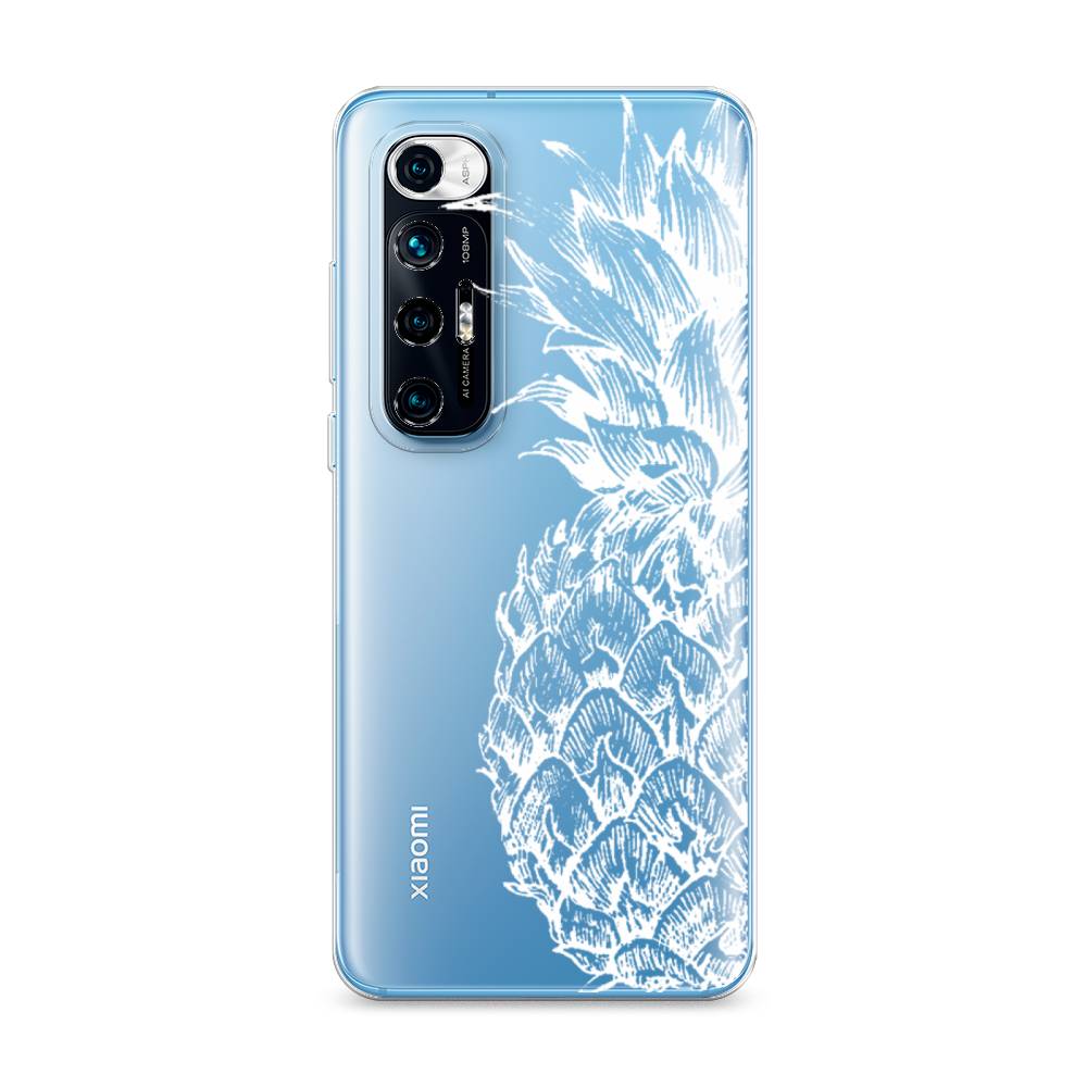 

Чехол Awog на Xiaomi Mi 10S "Ананас графика белая", Разноцветный, 310550-10