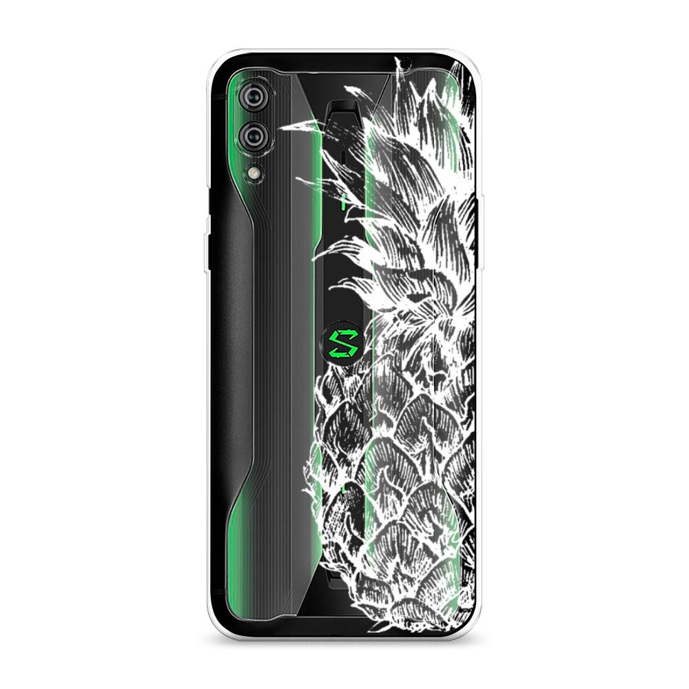 

Чехол Awog на Xiaomi Black Shark 2/2 Pro "Ананас графика белая", Разноцветный, 36450-10