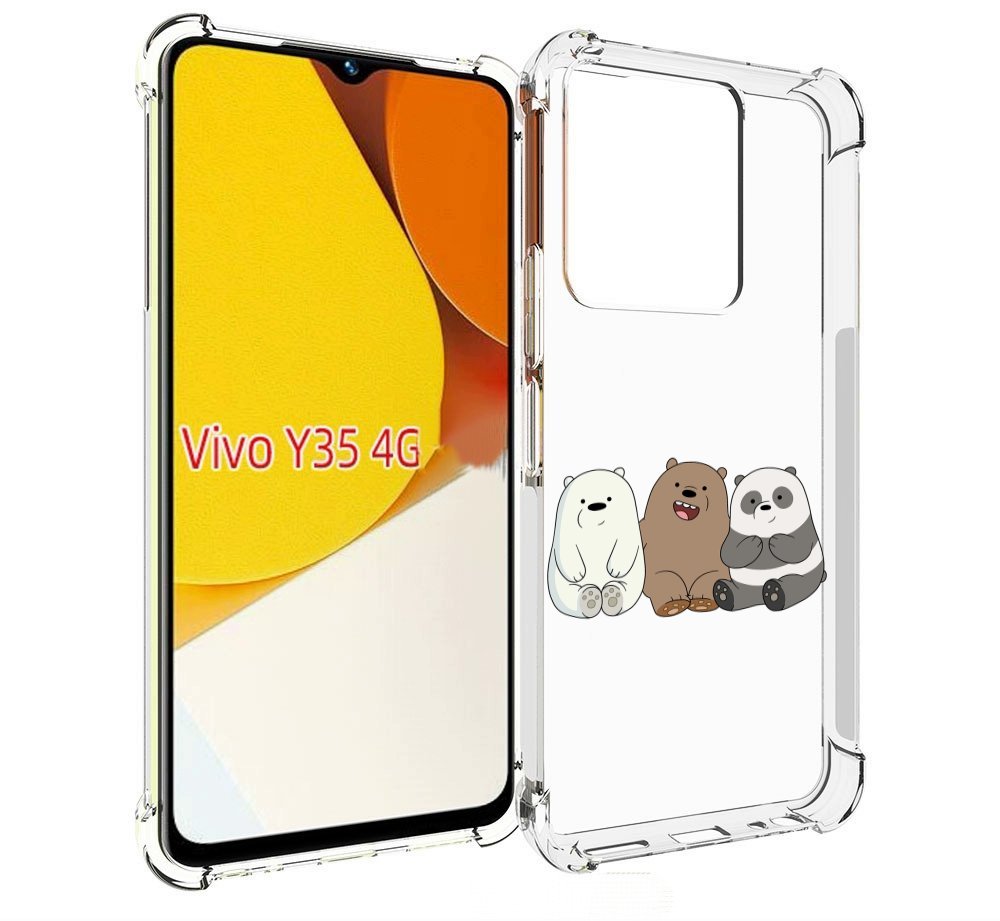 

Чехол MyPads панды детский для Vivo Y35 4G 2022 / Vivo Y22, Прозрачный, Tocco
