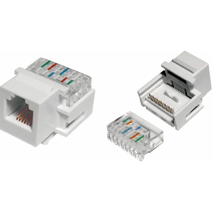 

Вставка Keystone Jack Hyperline KJ1-6P6C-C2-90-WH, KJ1-6P6C-C2-90-WH