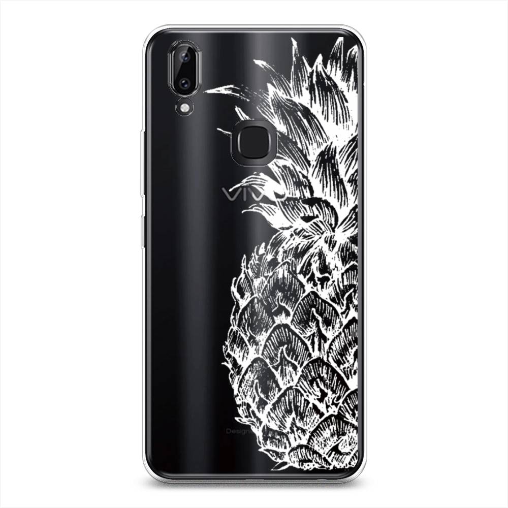 

Чехол Awog на Vivo Y85/V9 "Ананас графика белая", Разноцветный, 260350-10