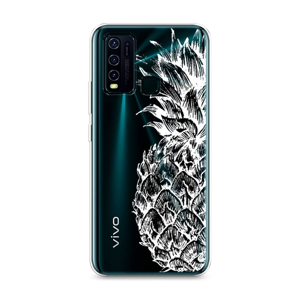 

Чехол Awog на Vivo Y30/Y50 "Ананас графика белая", Разноцветный, 263150-10