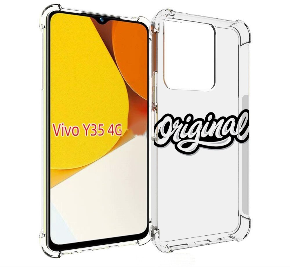 

Чехол MyPads оригинал-надпись для Vivo Y35 4G 2022 / Vivo Y22, Прозрачный, Tocco