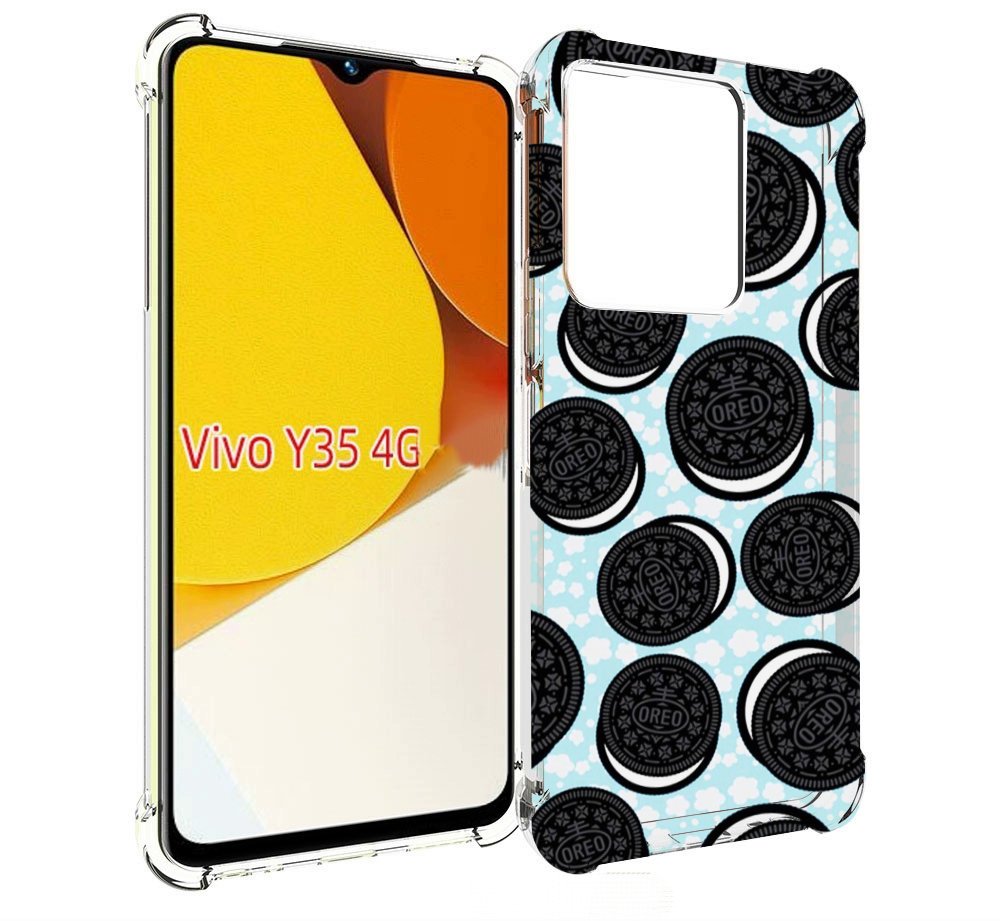

Чехол MyPads орео печеньки для Vivo Y35 4G 2022 / Vivo Y22, Прозрачный, Tocco