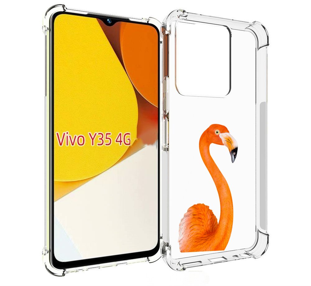 

Чехол MyPads оранжевый-фламинго для Vivo Y35 4G 2022 / Vivo Y22, Прозрачный, Tocco