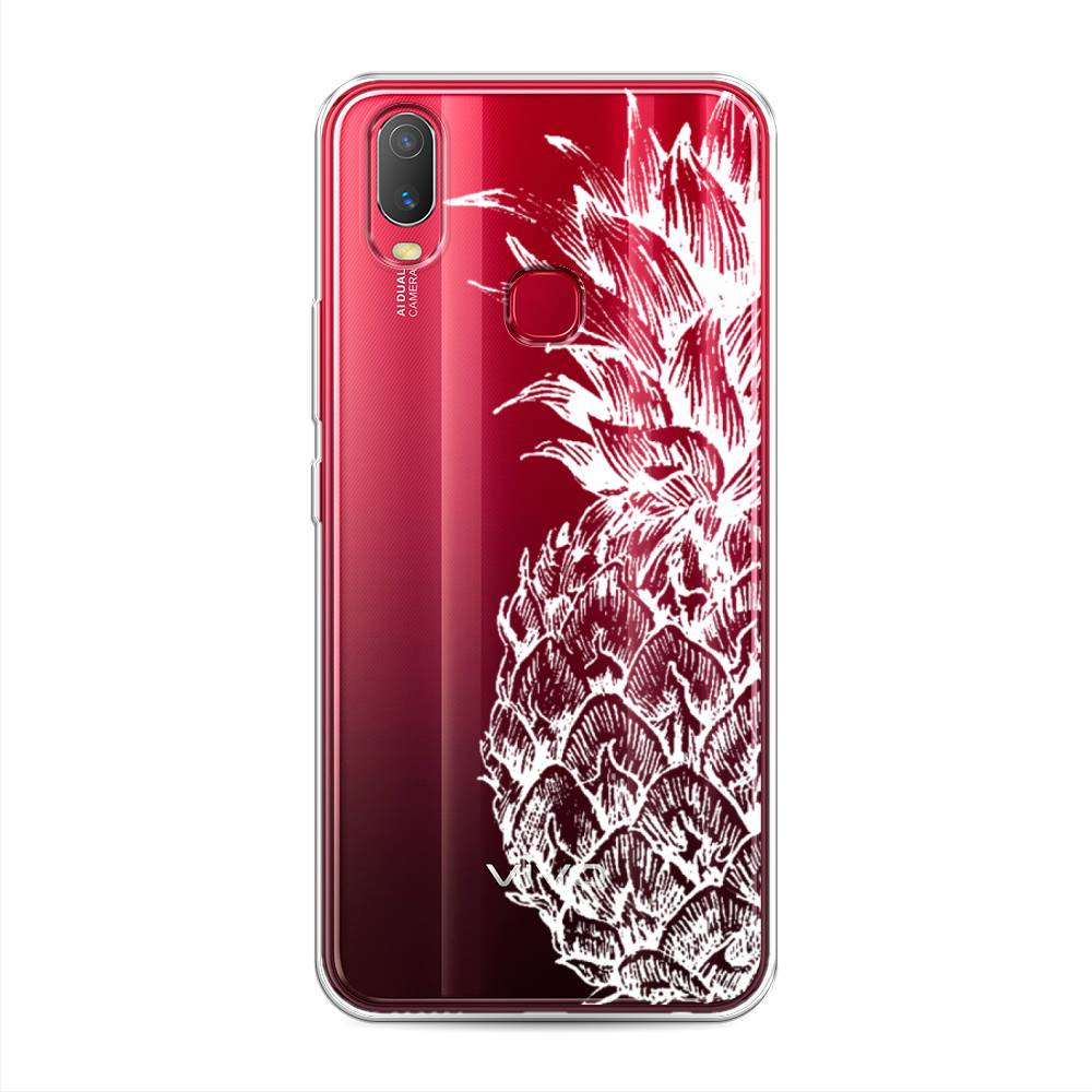 

Чехол Awog на Vivo Y11 "Ананас графика белая", Разноцветный, 261650-10