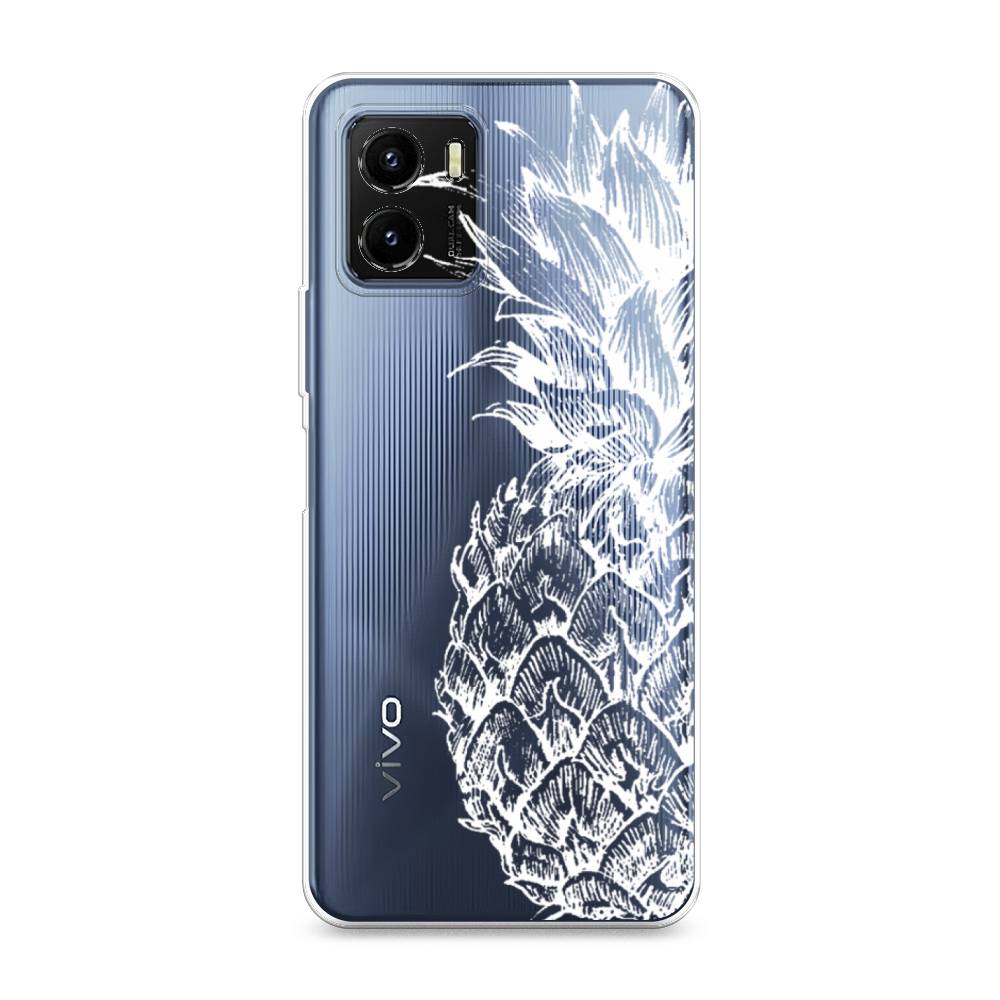 

Чехол Awog на Vivo Y10 "Ананас графика белая", Разноцветный, 266450-10