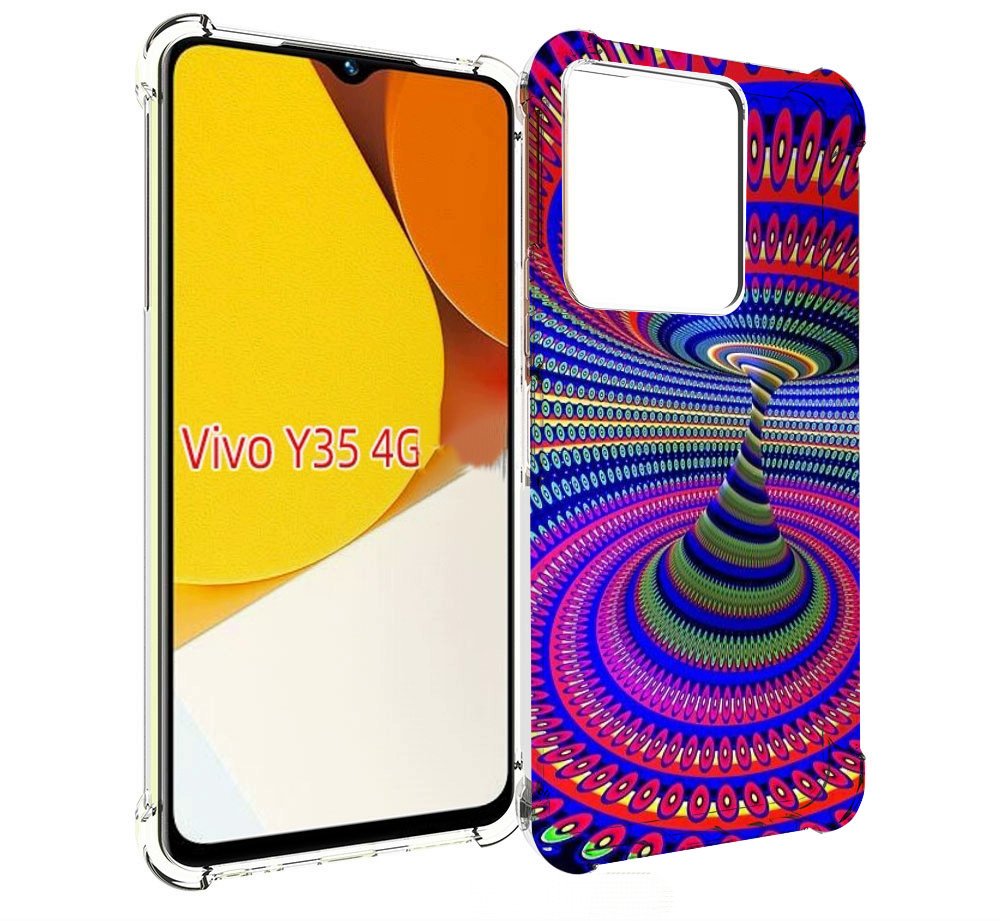 

Чехол MyPads оптическая иллюзия для Vivo Y35 4G 2022 / Vivo Y22, Прозрачный, Tocco