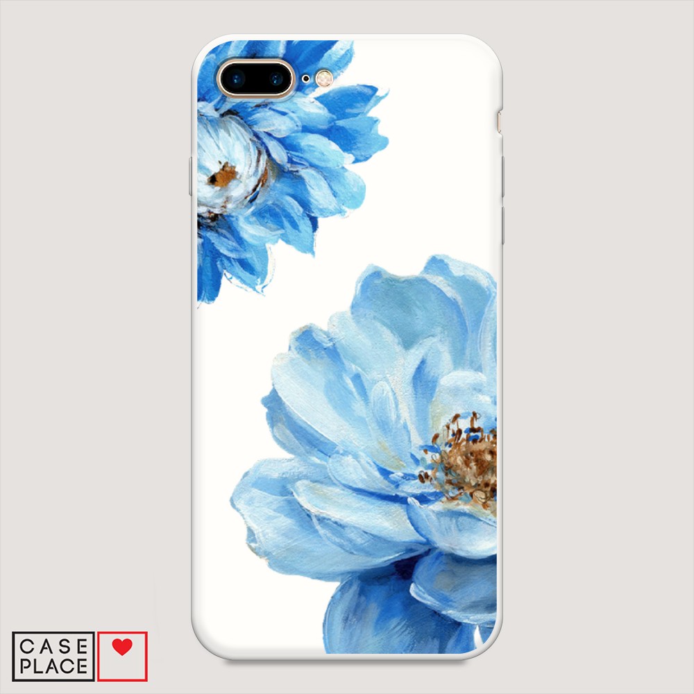 

Чехол Awog на Apple iPhone 7 Plus / Айфон 7 Plus "Голубые клематисы", Разноцветный, 10757-1