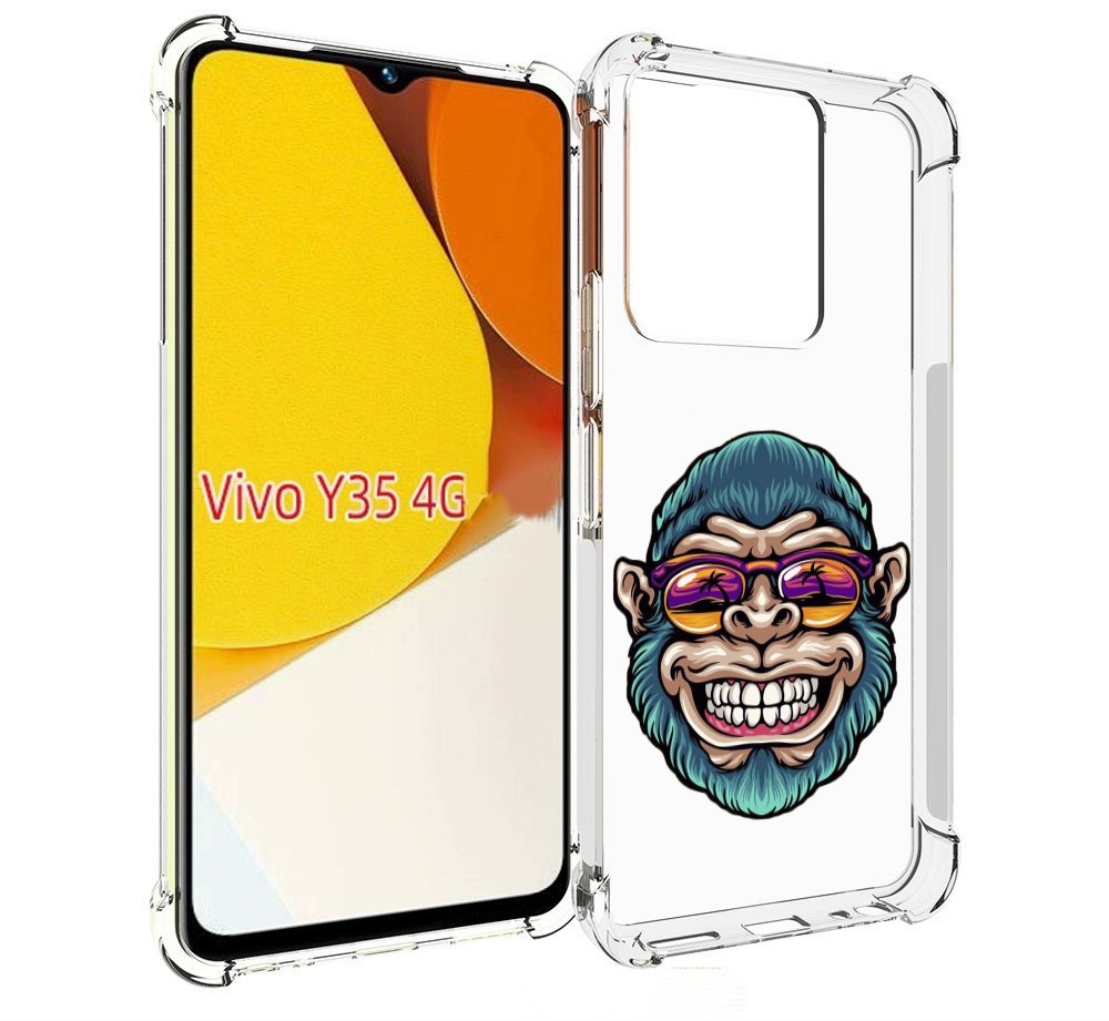 

Чехол MyPads обезьяна улыбается для Vivo Y35 4G 2022 / Vivo Y22, Прозрачный, Tocco