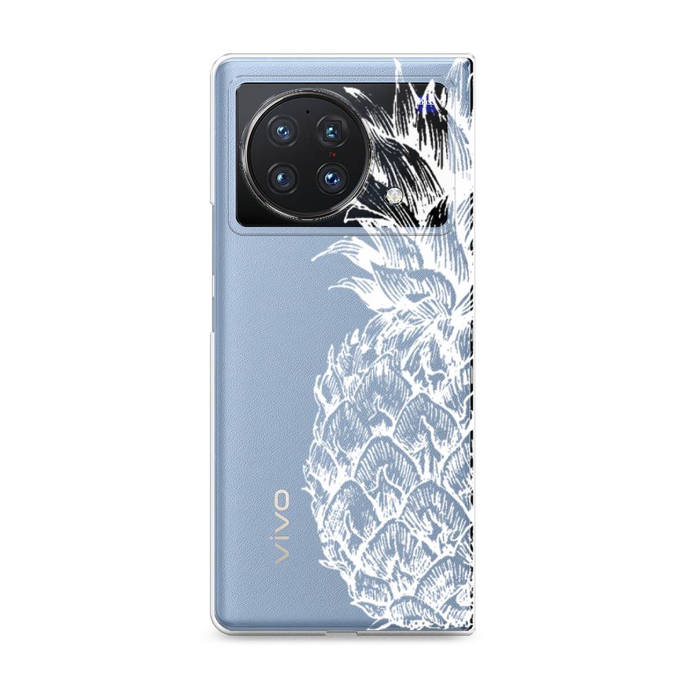 

Чехол Awog на Vivo X Fold "Ананас графика белая", Разноцветный, 266750-10
