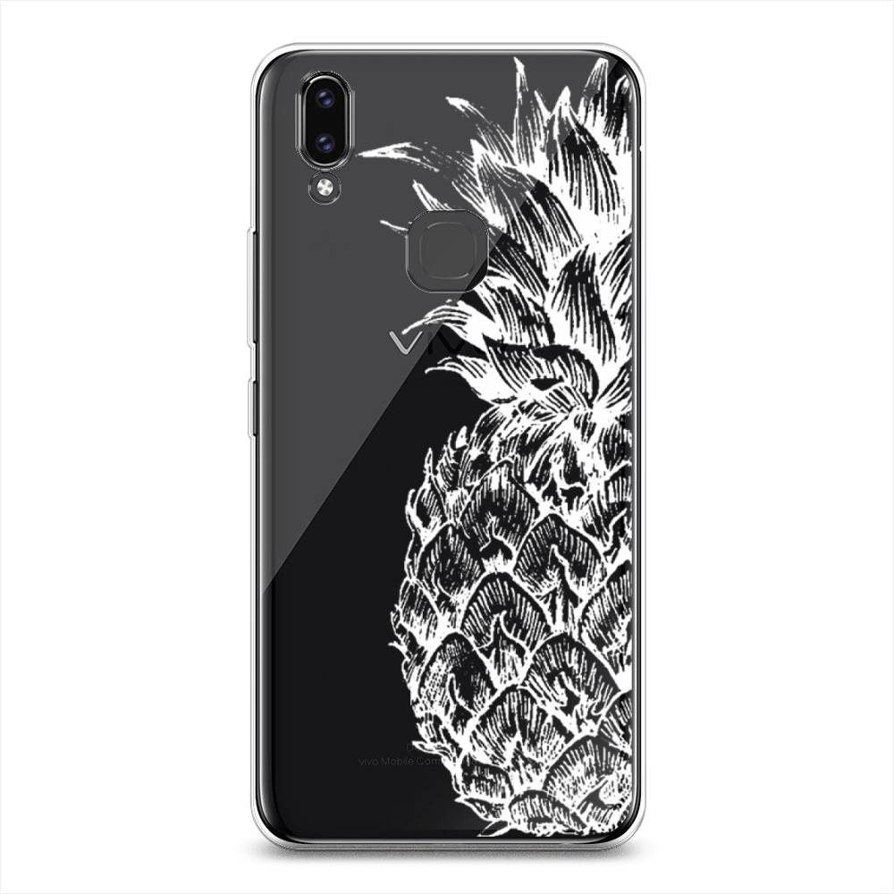 

Чехол Awog на Vivo V9/Y85 "Ананас графика белая", Разноцветный, 260150-10