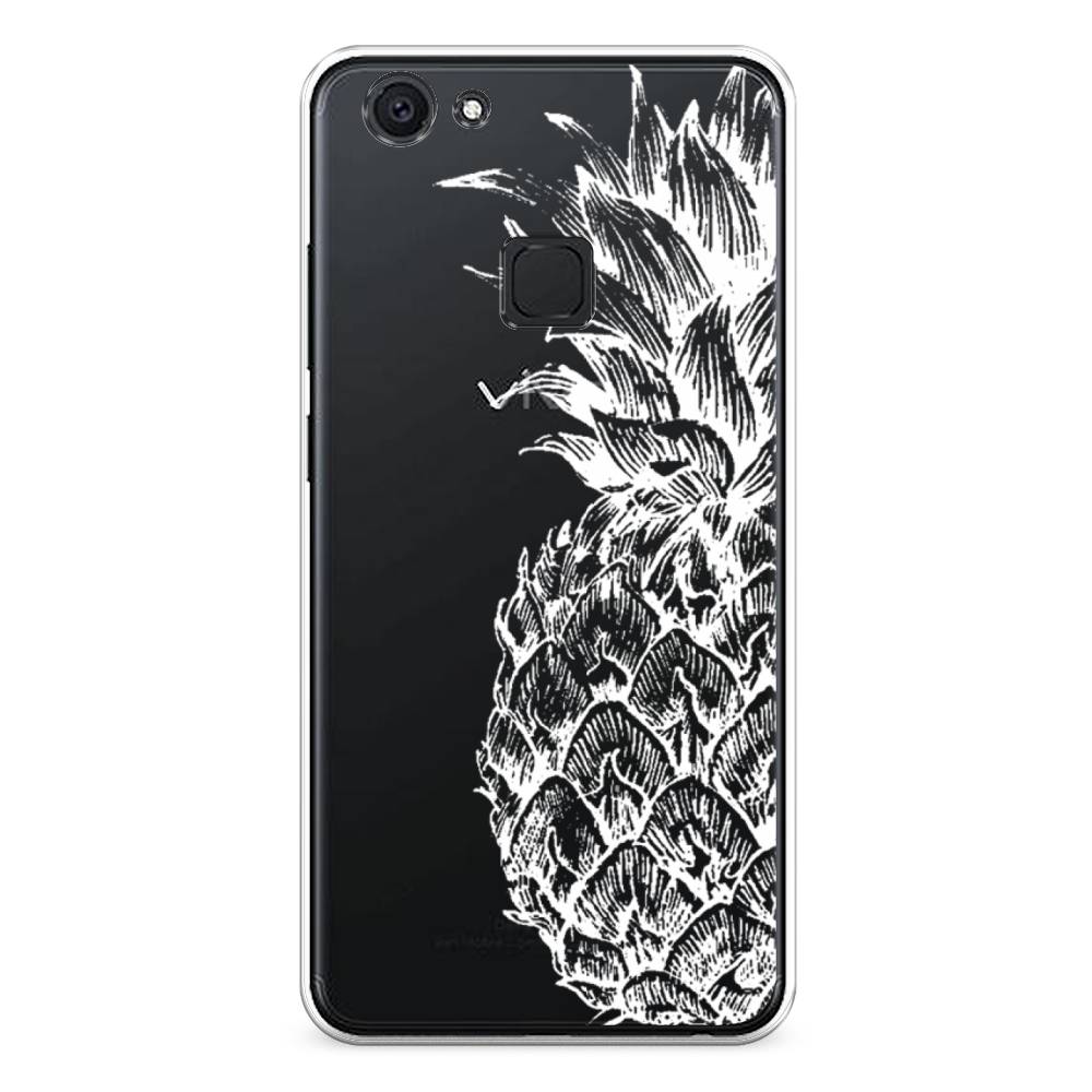 

Чехол Awog на Vivo V7 "Ананас графика белая", Разноцветный, 260450-10