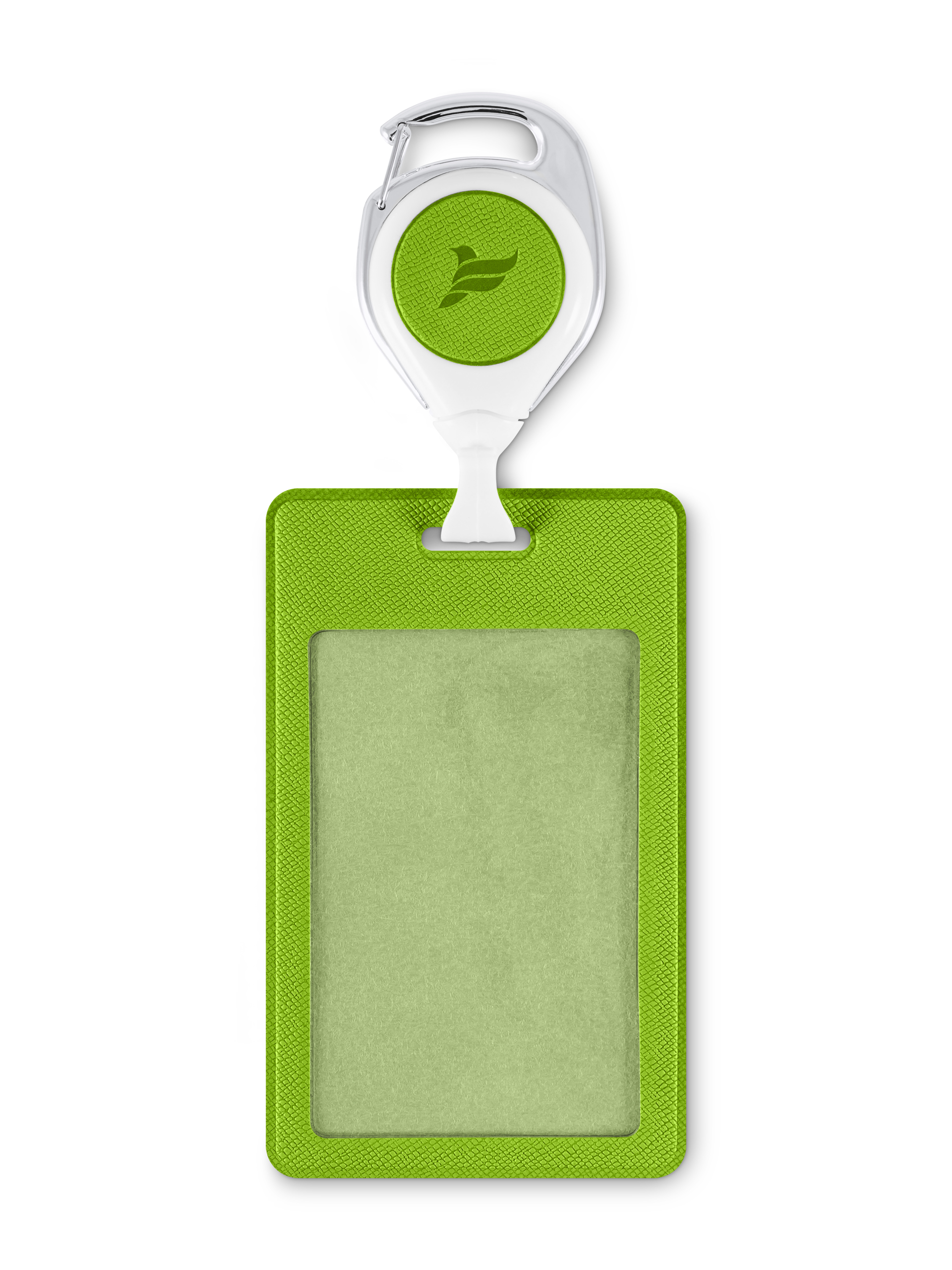 фото Flexpocket / держатель для пропуска, бейджа, чехол для карт доступа с рулеткой зеленый