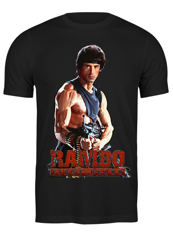 

Футболка мужская Printio Rambo черная S, Черный, Rambo
