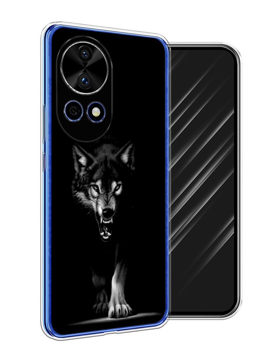 

Чехол Awog на Huawei Nova 12 Pro "Волк выходит из ночи", Серый;черный;белый, 6123150-1
