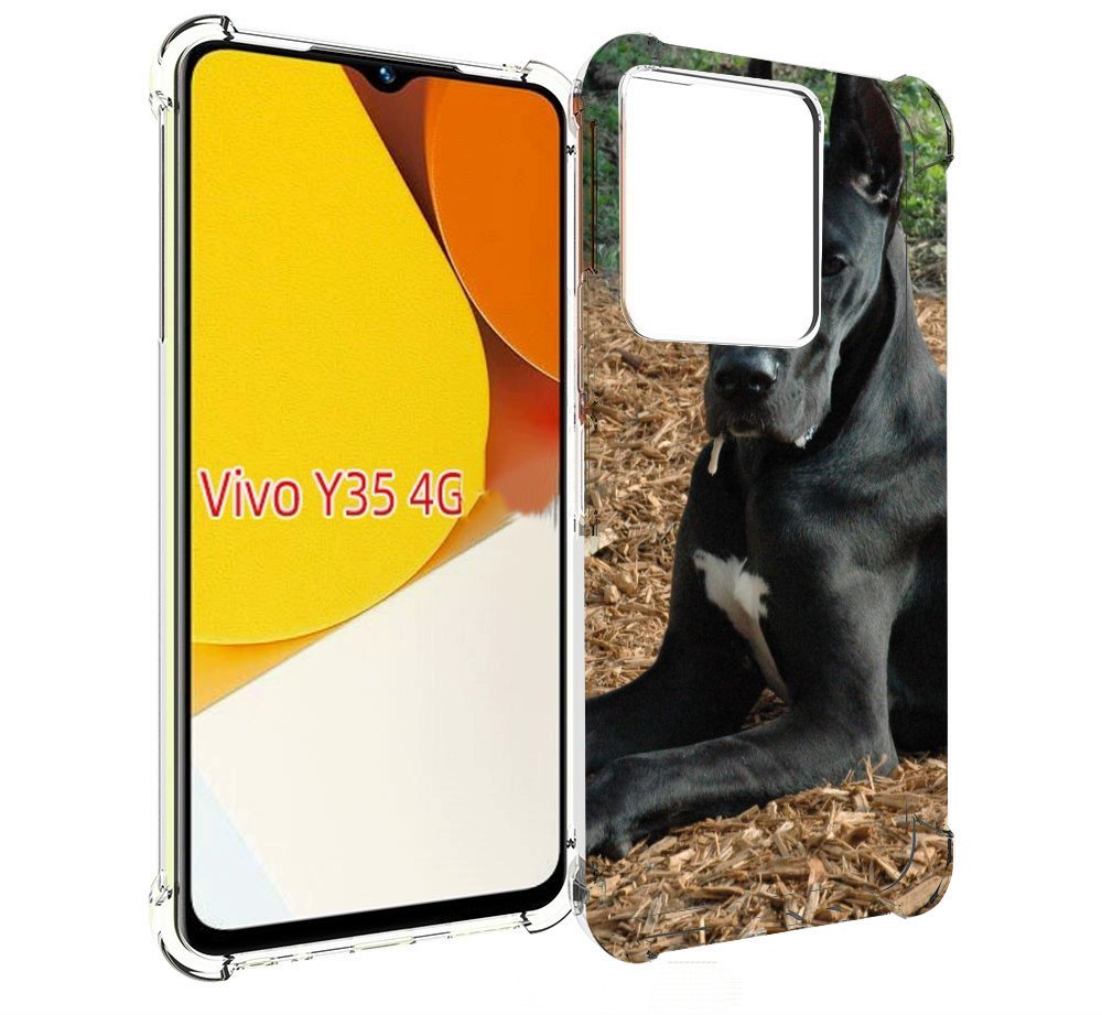 

Чехол MyPads немецкии дог для Vivo Y35 4G 2022 / Vivo Y22, Прозрачный, Tocco