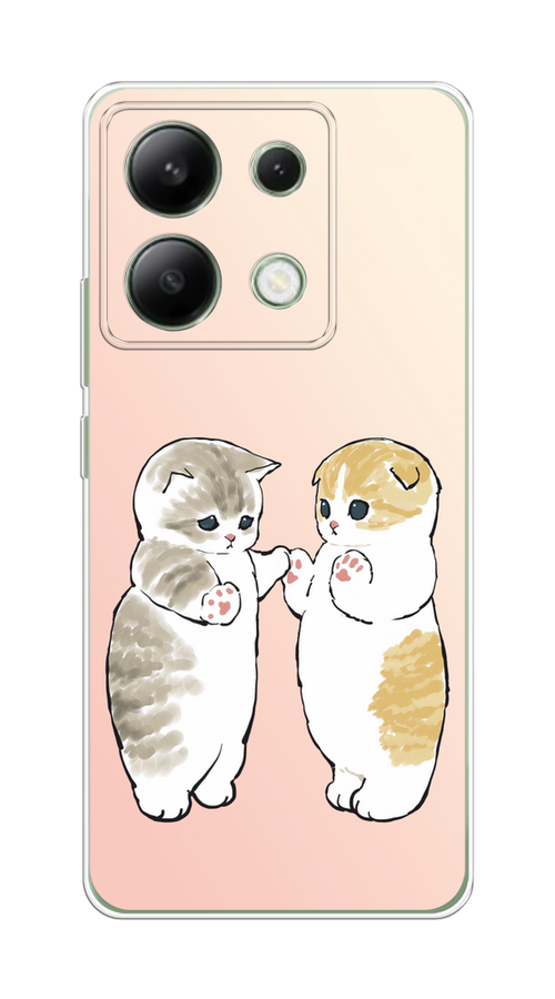 

Чехол на Xiaomi Redmi Note 13 4G (Global) "Пухлые котики", Розовый;бежевый;серый, 321050-1
