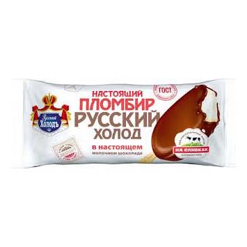 

Мороженое пломбир Русский Холодъ Настоящий пломбир в шоколадной глазури 15% 80 г