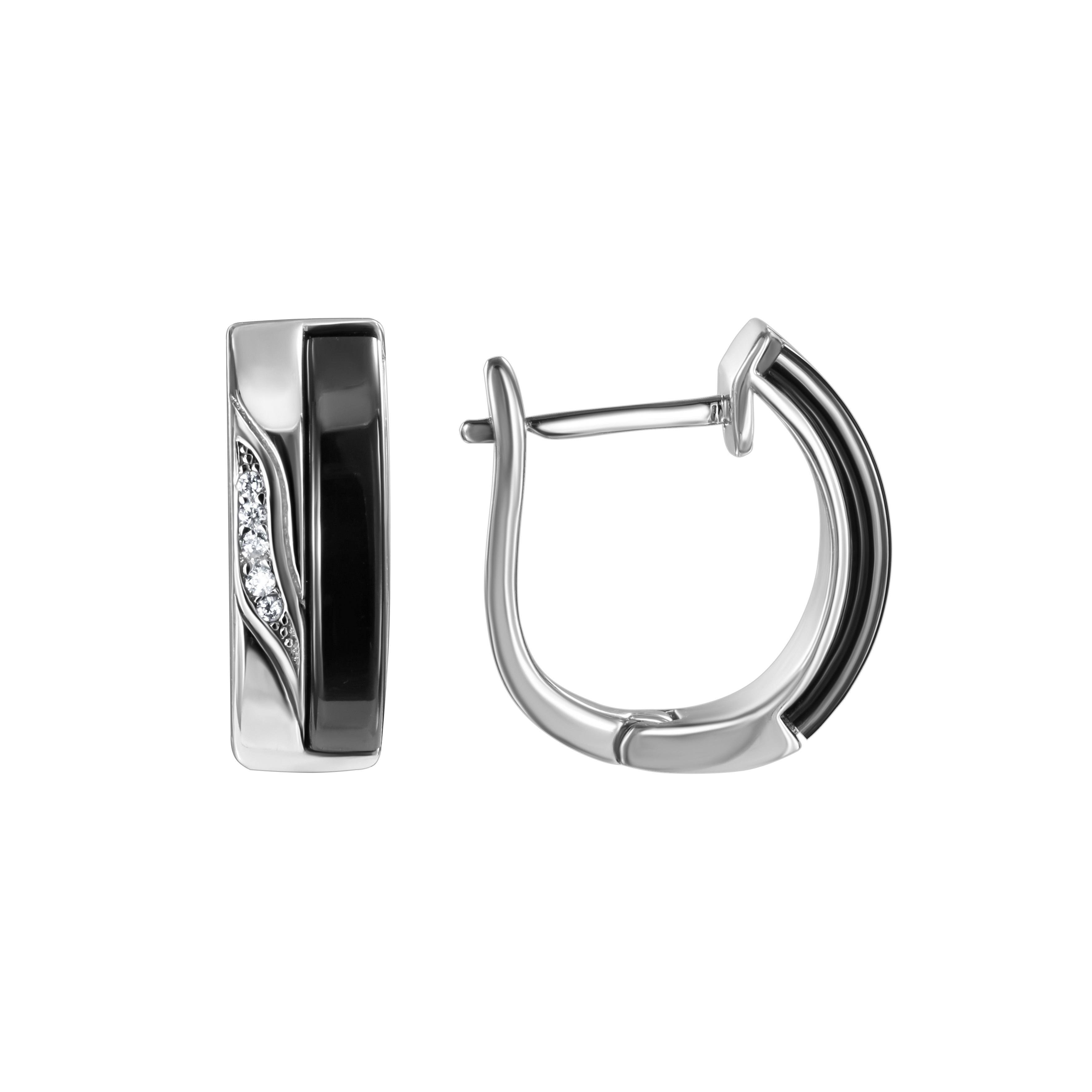 

Серьги из серебра с керамикой/фианитом TEOSA CE-2519, CE-2519