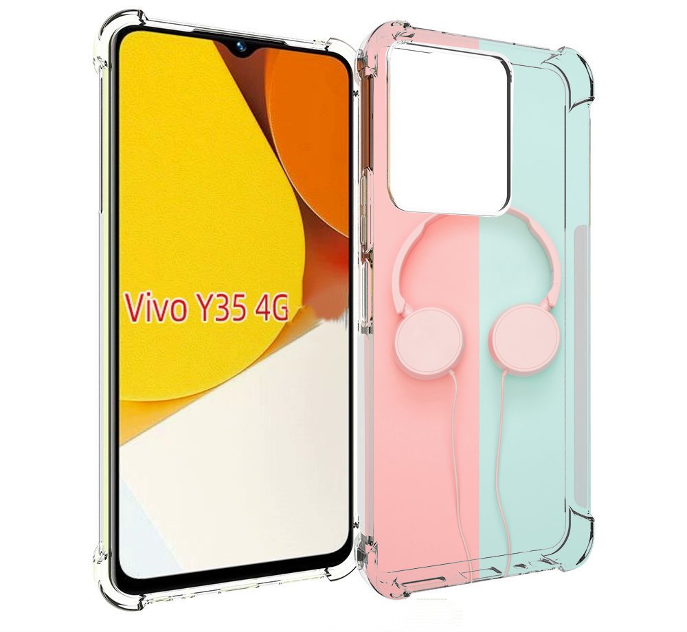 

Чехол MyPads наушники-минимализм для Vivo Y35 4G 2022 / Vivo Y22, Прозрачный, Tocco