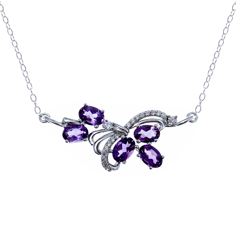 

Колье из серебра с аметистом 45 см TEOSA N-DRGR00542-AM, N-DRGR00542-AM