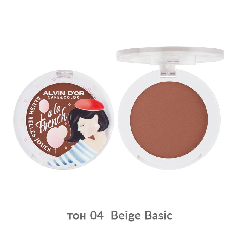 Румяна Для Лица Blush Belles Joues Alvin D'or A La French Тон 04 Beige Basic