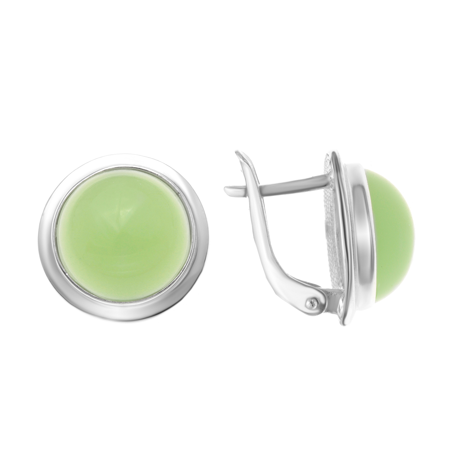 

Серьги из серебра с нефритом TEOSA 3339692Дн, 3339692Дн