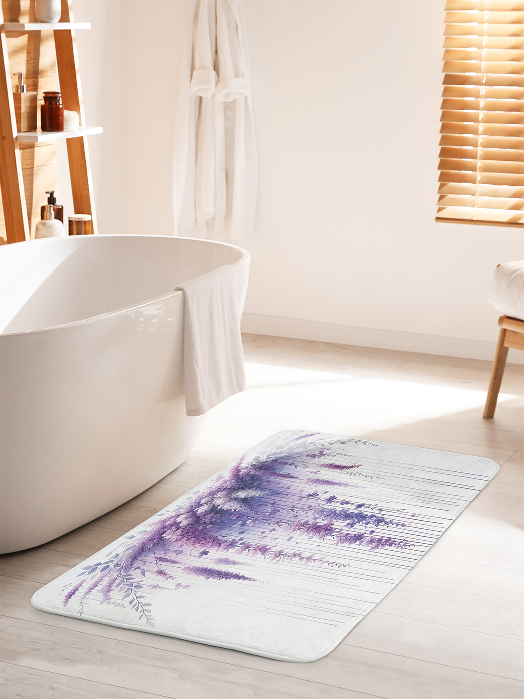 

Коврик для ванной туалета душа JoyArty "Глициния", bath_sd3095_60x100