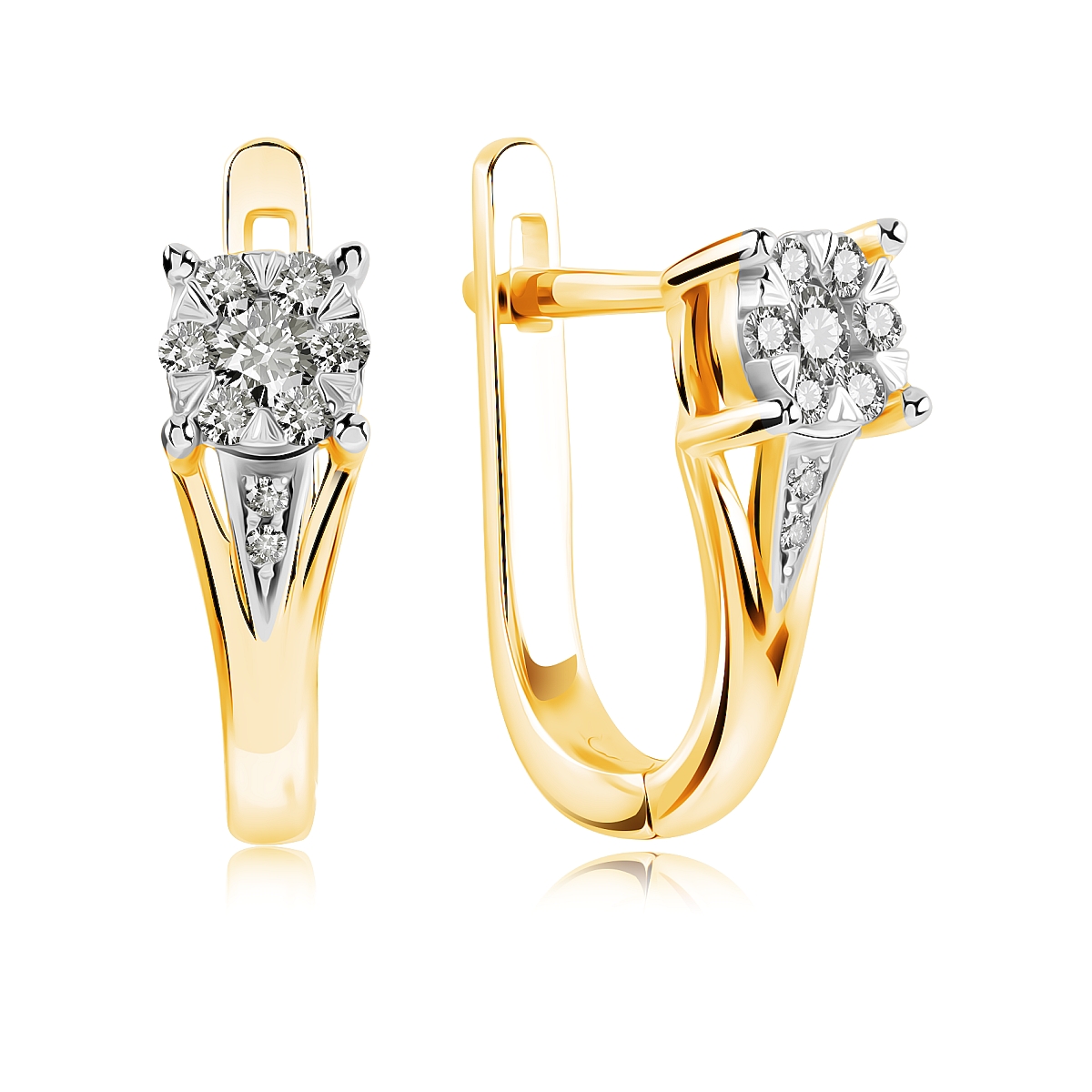 

Серьги из желтого золота VALTERA 113690, бриллиант, 113690