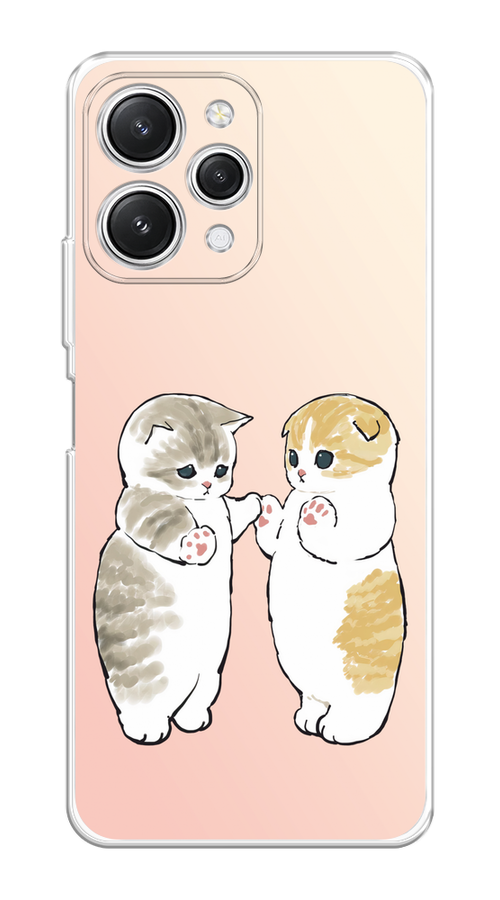 

Чехол на Xiaomi Redmi 12 "Пухлые котики", Розовый;бежевый;серый, 319250-1