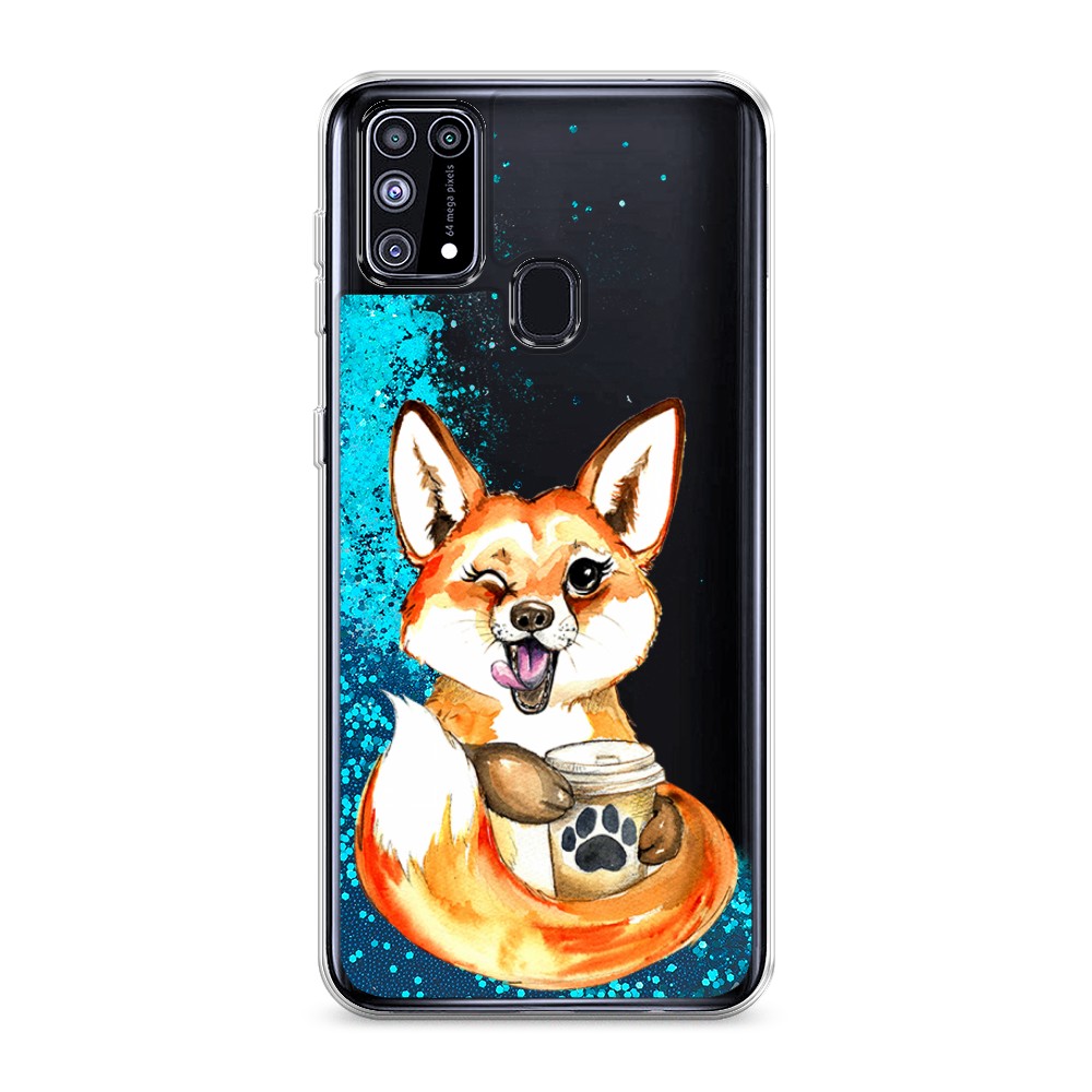 

Чехол Awog на Samsung Galaxy M31 / Самсунг M31 "Подмигивающая лиса с кофе", 2100793-1