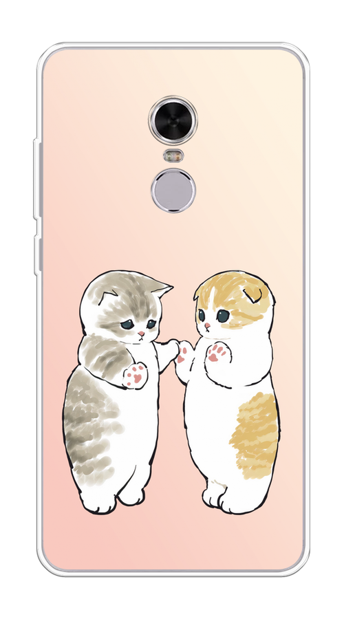 

Чехол на Xiaomi Redmi Note 4 "Пухлые котики", Розовый;бежевый;серый, 31850-1