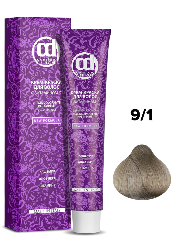 

Краска для волос Constant Delight с витамином C 9/1 блондин сандре 100 мл