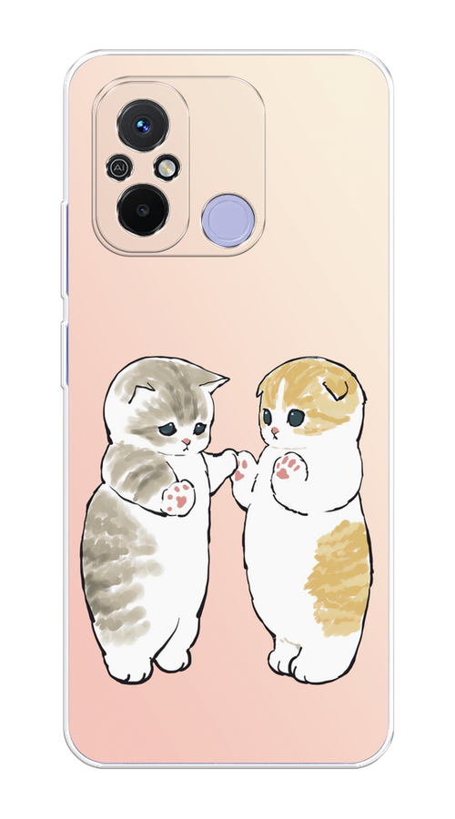 

Чехол на Redmi 12C/Poco C55 "Пухлые котики", Розовый;бежевый;серый, 317550-1