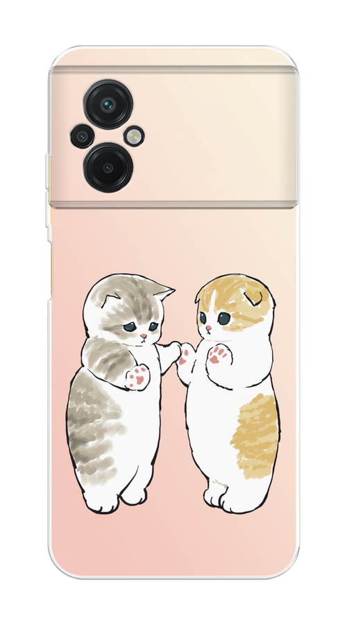 

Чехол на Xiaomi Poco M5 "Пухлые котики", Розовый;бежевый;серый, 316450-1