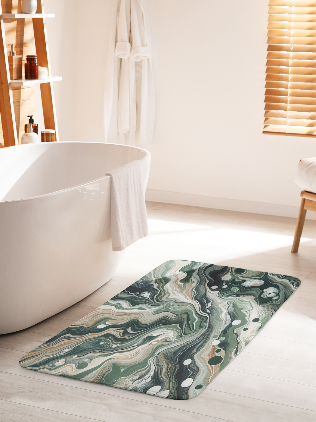 

Коврик для ванной туалета душа JoyArty "Вихрь красок", bath_sd3058_60x100
