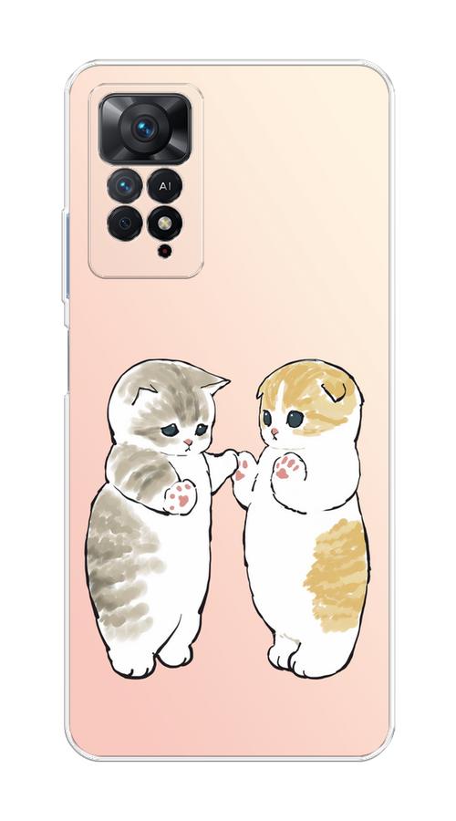 

Чехол на Redmi Note 11 Pro/11 Pro 5G/11E Pro "Пухлые котики", Розовый;бежевый;серый, 314850-1