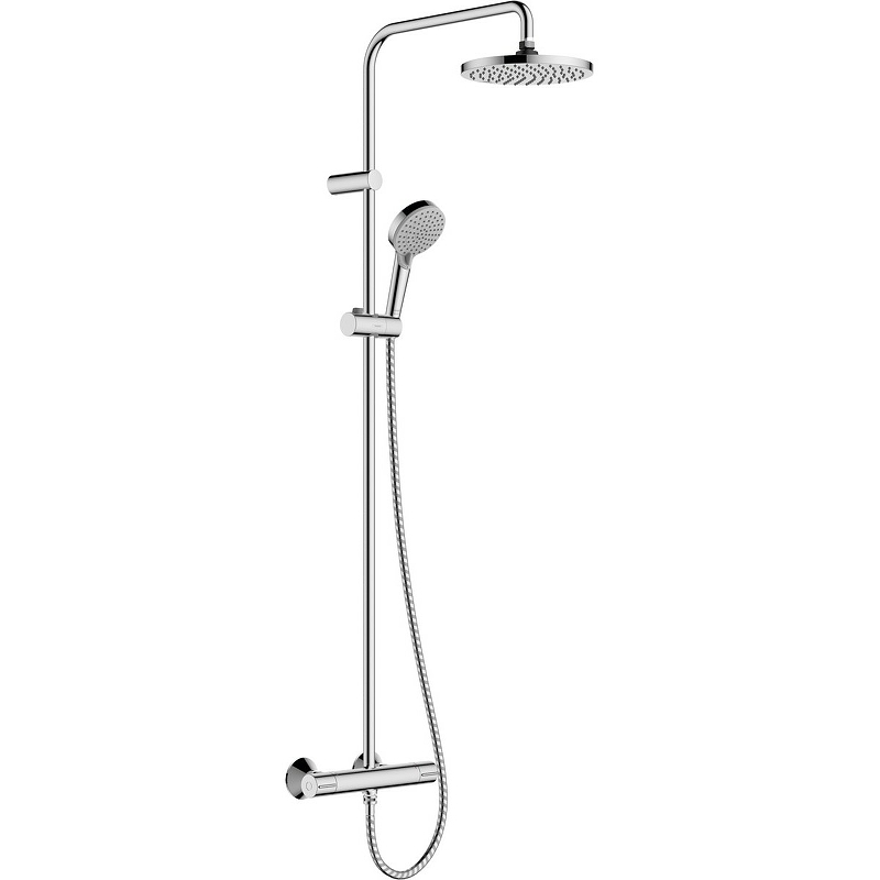 Душевая колонна Hansgrohe Vernis Blend 26276000 с термостатом, хром скрытая часть переключателя потоков hansgrohe