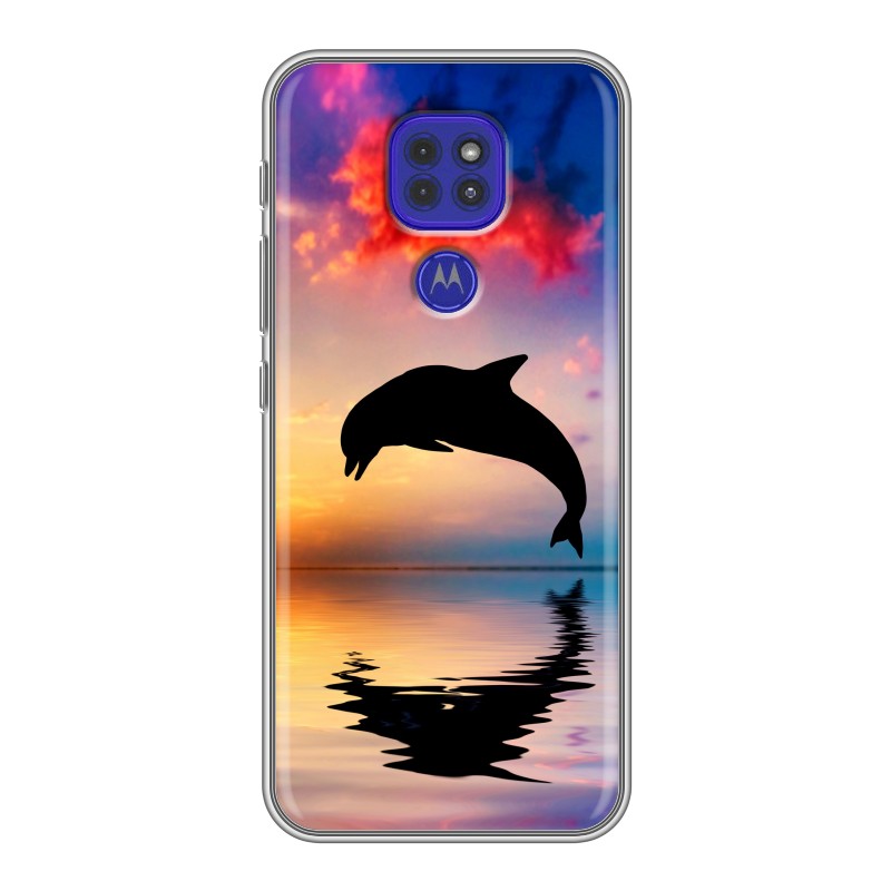 

Чехол для Motorola Moto E7 Plus с рисунком и защитой камеры, 76055