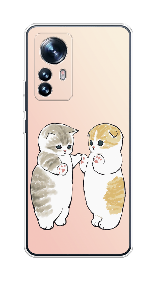 

Чехол на Xiaomi 12/12X/12S "Пухлые котики", Розовый;бежевый;серый, 312950-1