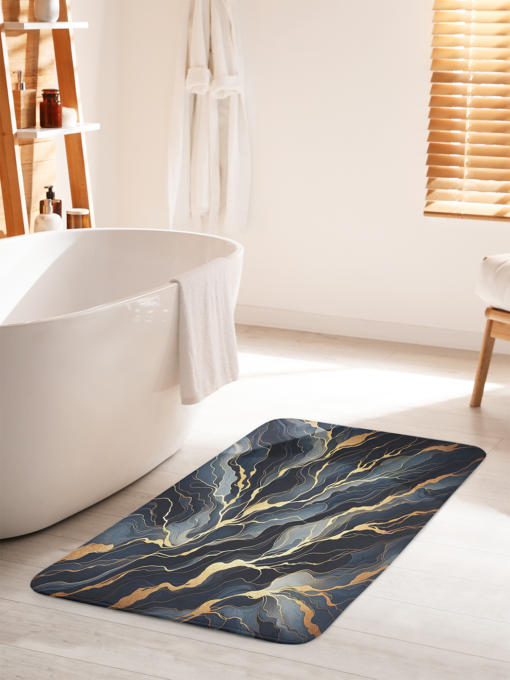 

Коврик для ванной туалета душа JoyArty "Отблески молний", bath_sd3045_60x100