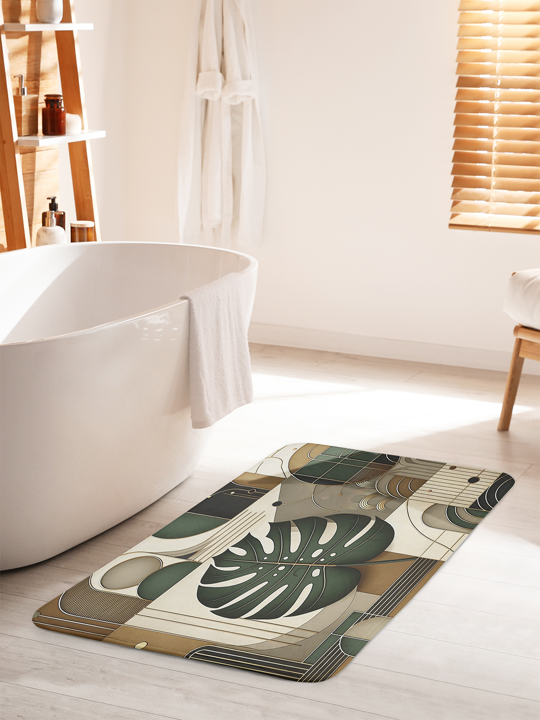 

Коврик для ванной туалета душа JoyArty "Внимание на лист", bath_sd3038_60x100