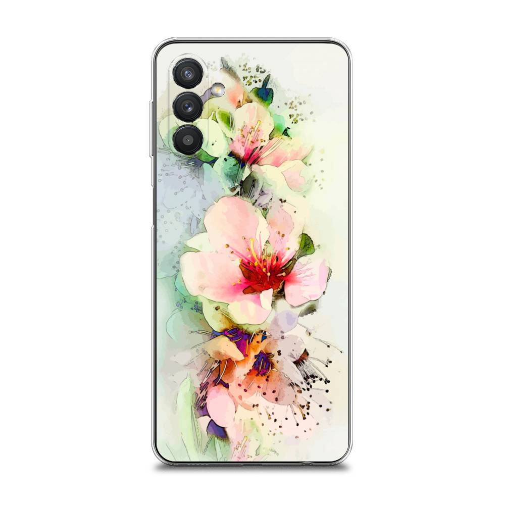 

Чехол для Samsung Galaxy A13 5G/A04s "Нежные цветы", Зеленый;розовый, 2104150-2
