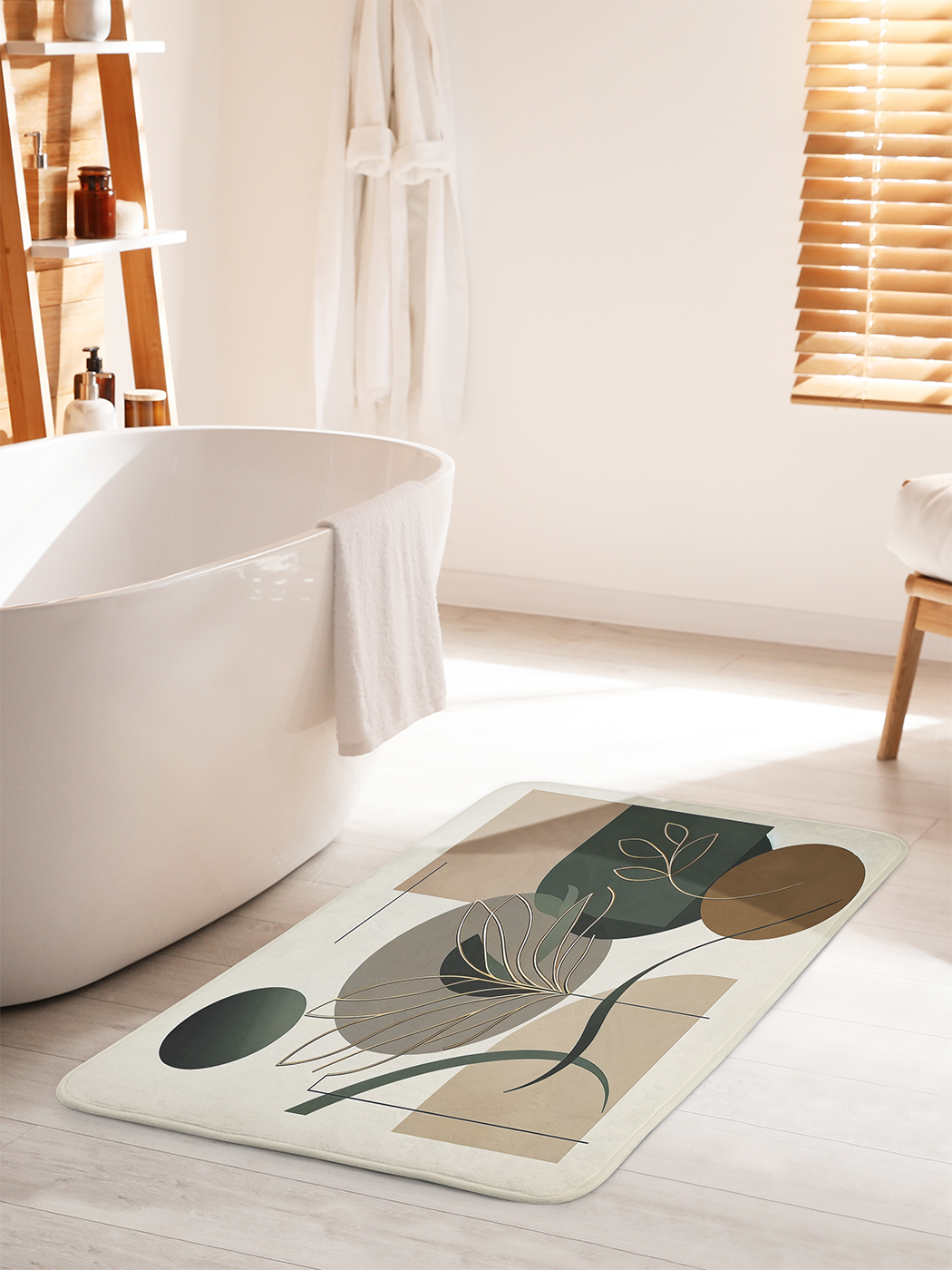 

Коврик для ванной туалета душа JoyArty "Ветка в круге", bath_sd3037_60x100