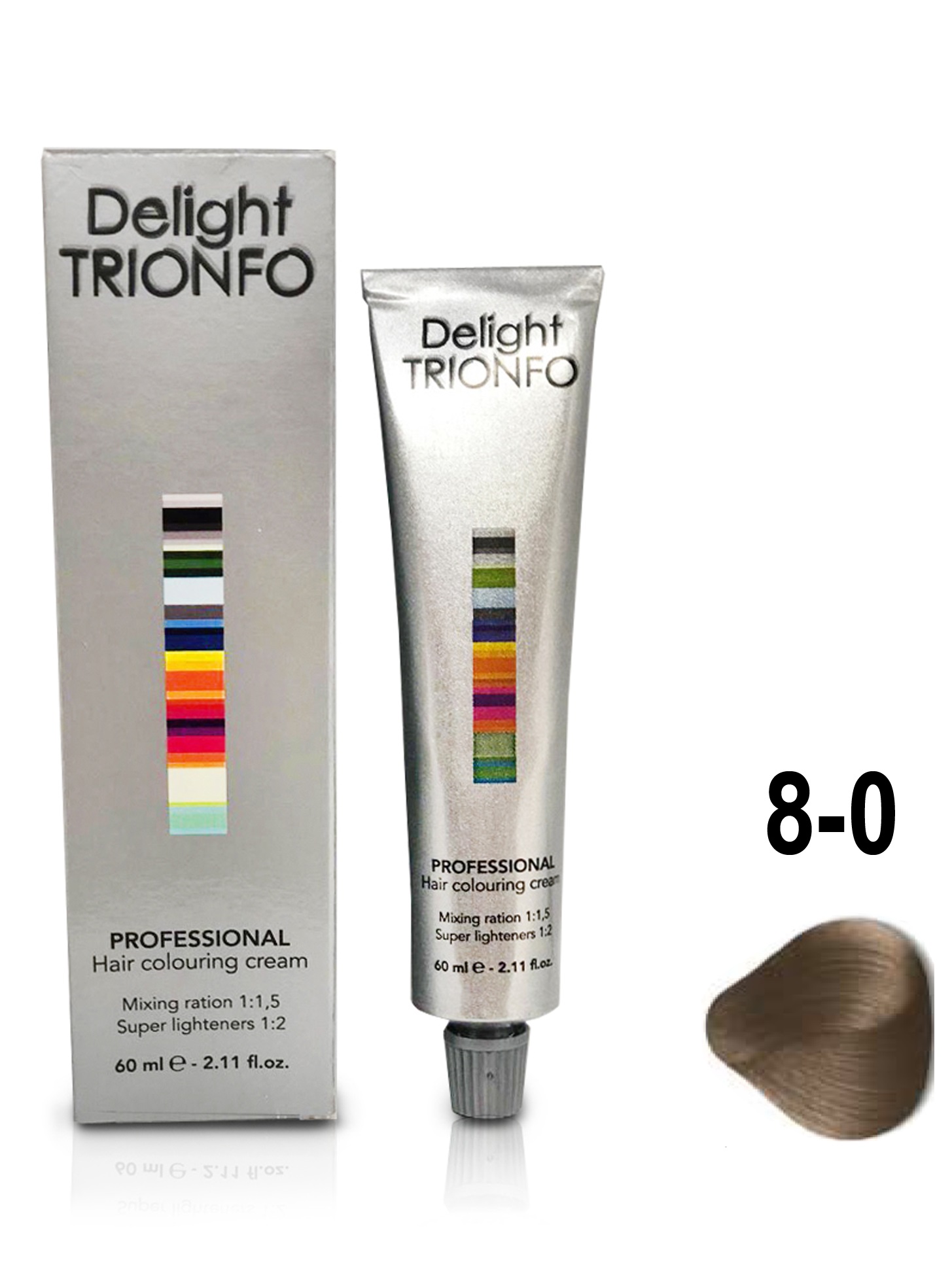 Краска для волос Constant Delight Trionfo 8-0 Светлый русый натуральный 60 мл