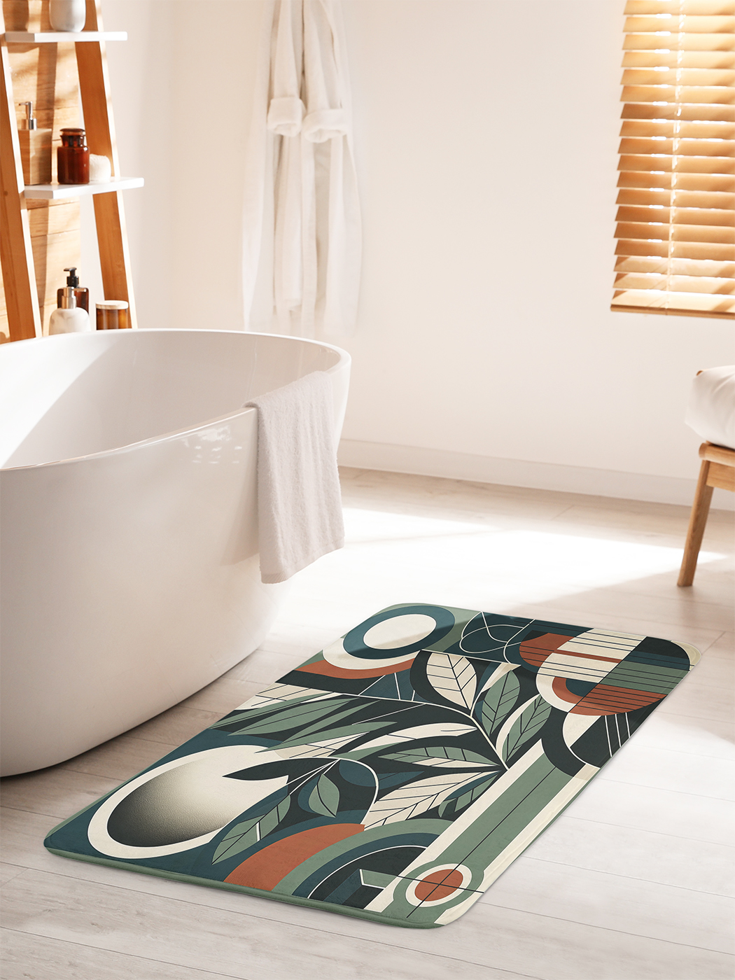

Коврик для ванной туалета душа JoyArty "Веточка и шар", bath_sd3030_60x100