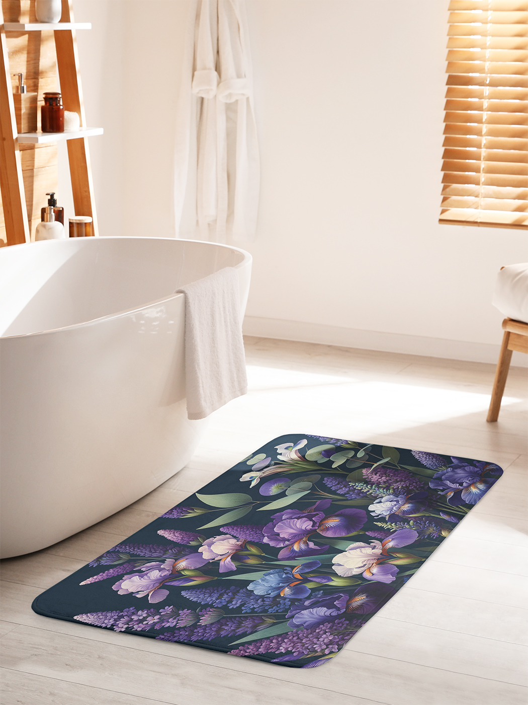 

Коврик для ванной туалета душа JoyArty "Лаванда и компания", bath_sd3024_60x100