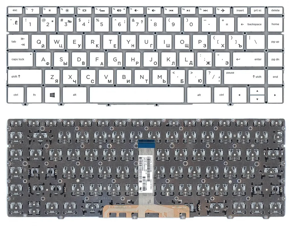 

Клавиатура для ноутбука HP Spectre 13-AF, 13-AF000, 13-AF500 Series, p/n: PK1321W1B05, SN7